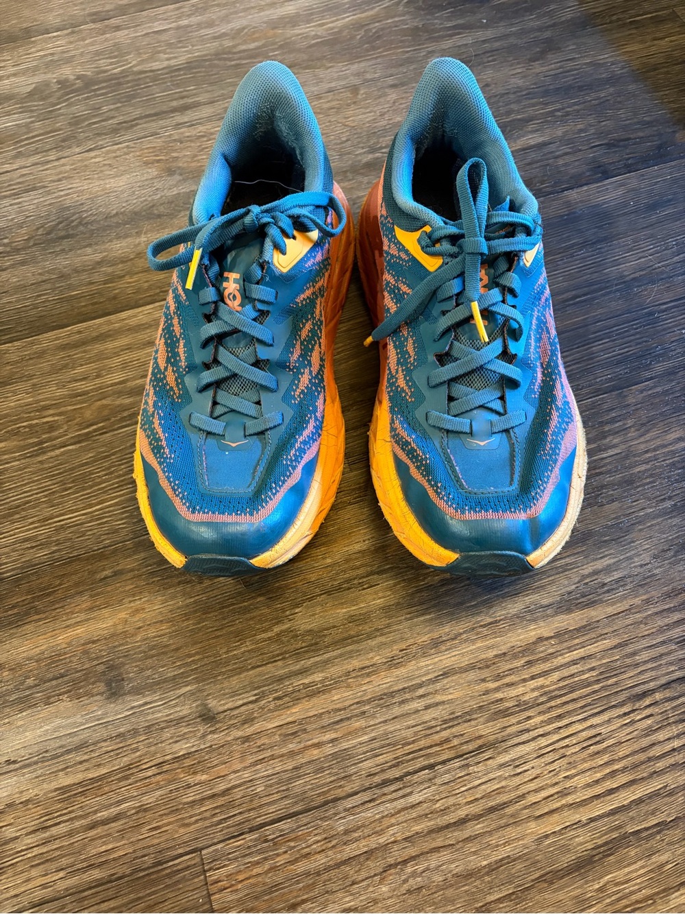 Hoka One One W Speedgoat 5 Blue Coral Camellia Activewear Running Shoes 7.5B - Picture 2 of 6
